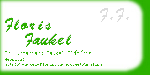 floris faukel business card